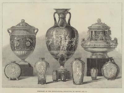 Porselein op de Internationale Tentoonstelling, door Minton en Company door Thomas Walter Wilson
